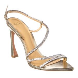 Alexandre Birman Alana Zircone 100 Leather Sandal Gold